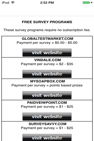 PISA - Paid Internet Survey App screenshot 2
