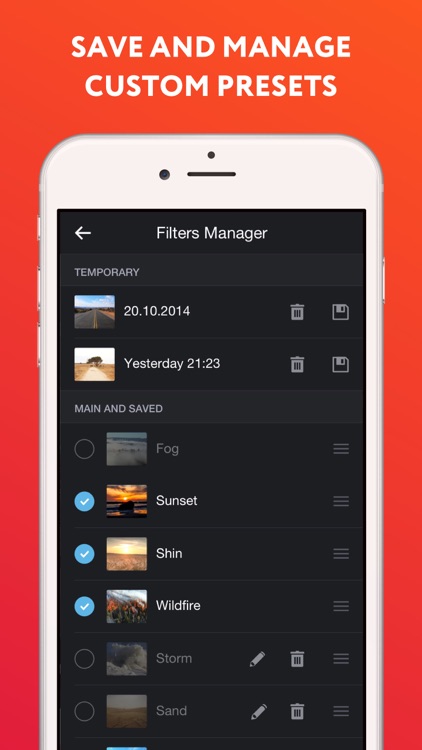ColorX - Camera and Photo Editor. Create unique custom presets screenshot-3