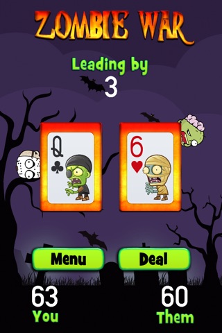 Zombie War Card Game - Watch Edition screenshot 2