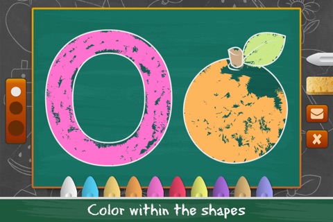 Tabbydo Alphabets Chalkboard : Chalk coloring game for kids & preschoolers screenshot 4
