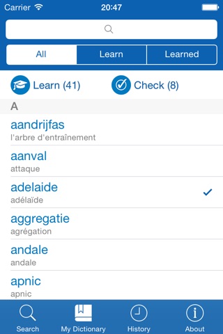Dutch <> French Dictionary + Vocabulary trainer screenshot 3