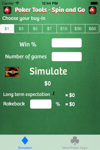 Poker Tools - Spin and Go screenshot 3