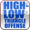 The High-Low Triangle incorporates concepts from the famous Tex Winter Triple-Post offense, commonly known as the Triangle offense; the Flex offense; and the Shuffle-Cut offense