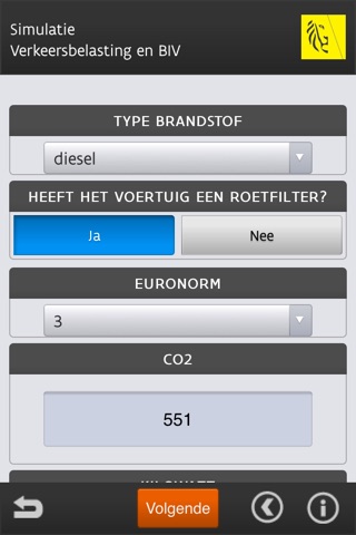 Simulatie BIV VKB screenshot 3