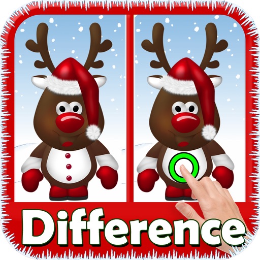 Christmas find the difference icon