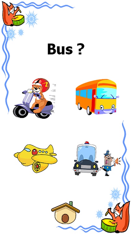 Easy car games and public transportation daily english words screenshot-4