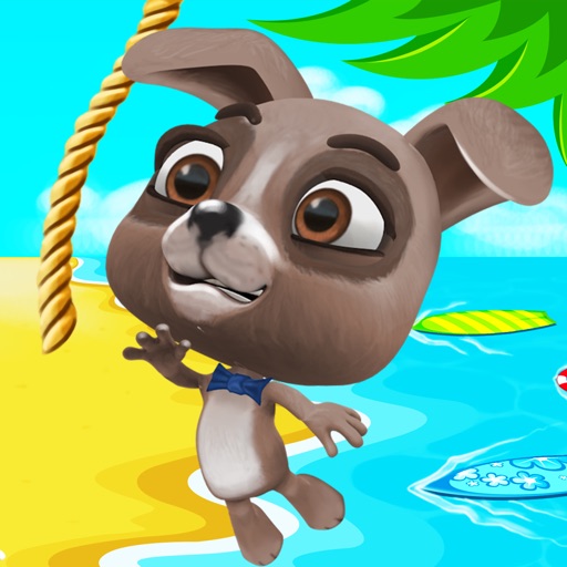 Dog Rope Jumper – Swing and Fly Adventure Over the Sea – Beach Racing Game iOS App