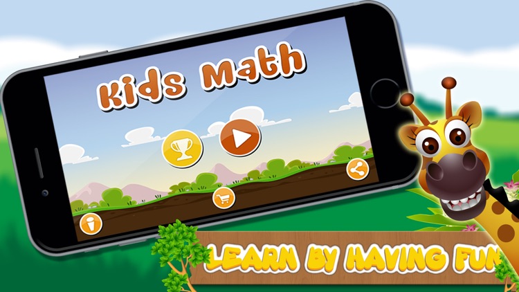 Math learning game for preschool kids : Educational game to learn addition, subtraction, division and multiplication in HD and FREE