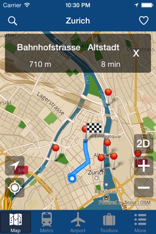 Zurich Offline Map - City Metro Airport screenshot 2
