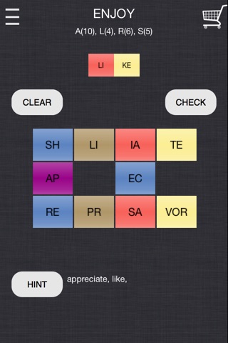 Word Puzzles 3 - Synonyms Board Game screenshot 2