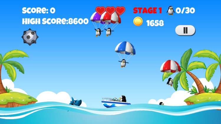 Super Penguin Rescue Free - "Marco" The Penguin vs "Steven" The Shark!