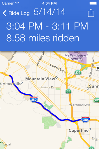 Ride Log screenshot 3