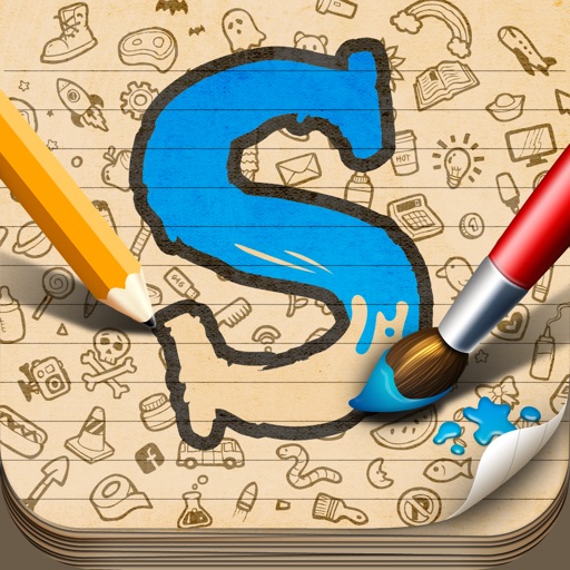 Sketch W Friends ~ Free Multiplayer Online Draw and Guess Friends & Family Word Game for iPhone Icon