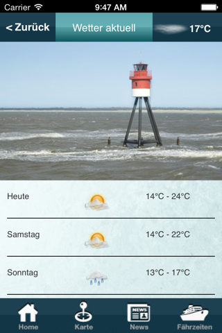 Borkum App screenshot 2