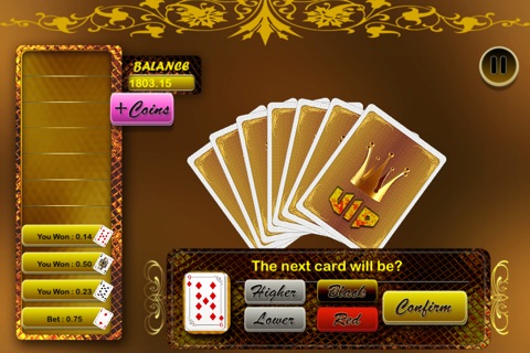 Best VIP HiLo Casino Card Pro - grand American casino game screenshot 3