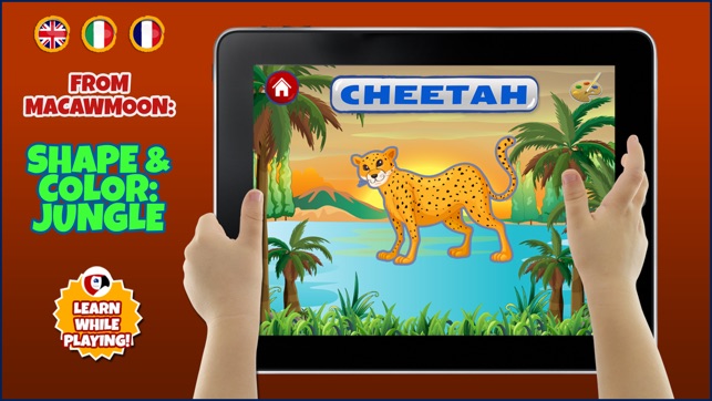 Preschool animals Jungle Shape and color puzzles for toddler(圖5)-速報App