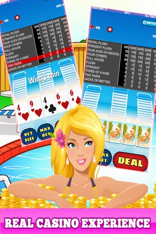 Pool Party Poker - A Fancy Texas Hold'em Casino Cards Game! screenshot 2