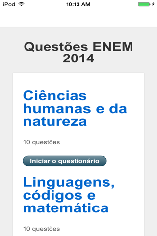 Questões ENEM 2014 screenshot 2