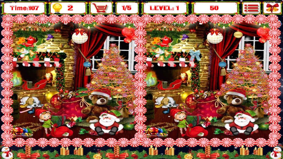 Finding christmas. Find find differences Christmas.