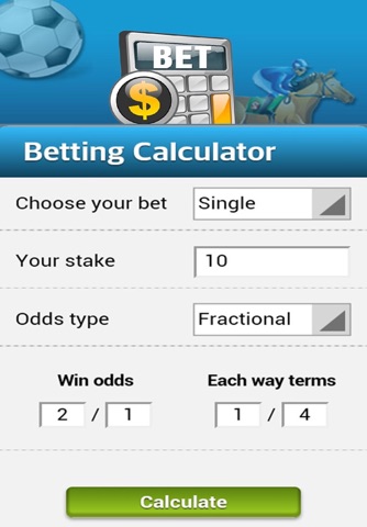 Bet Calculator for William Hill screenshot 2