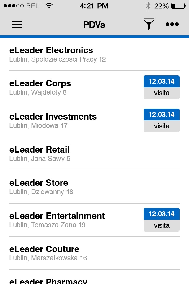 eLeader Mobile Visit screenshot 3