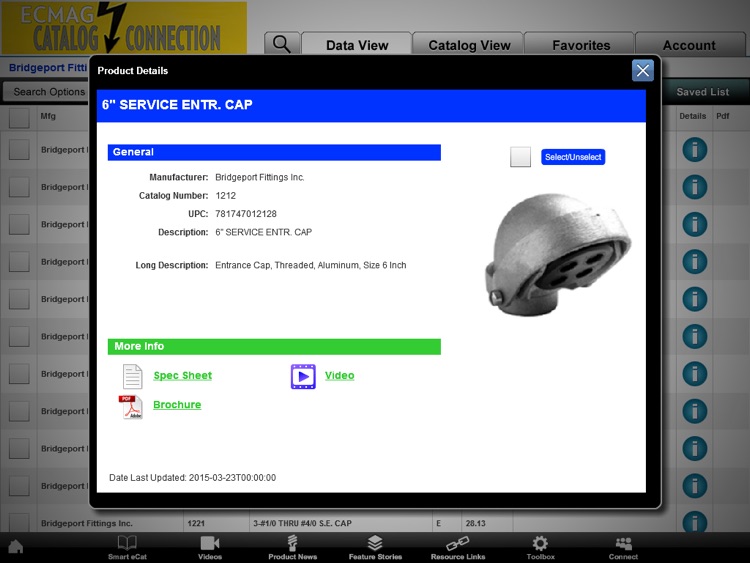 ECMAG CATALOG CONNECTION App