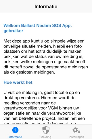 SOS-app screenshot 2