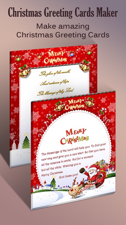 Christmas Greeting Cards Maker - Mail Thank You & Send Wishes with Greeting Frames plus Stickers screenshot-3