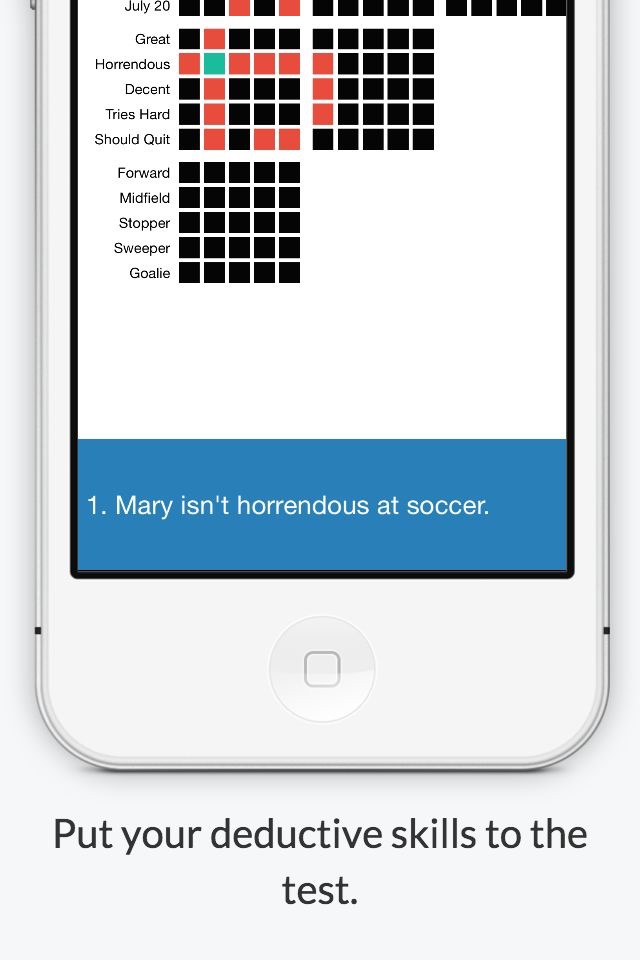 Logic Grid Puzzles - Word Games For Brain Training screenshot 2