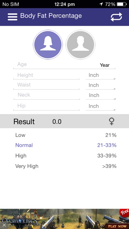 BMI Calculator - Body Mass Index