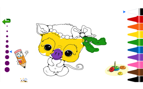 Kids coloring book or games for kindergarten screenshot 2