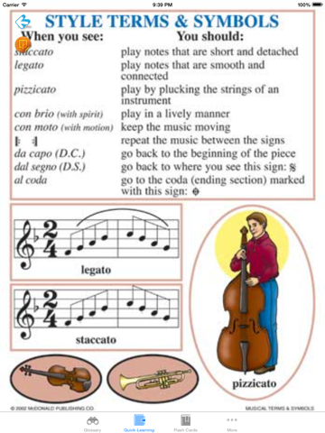 Скриншот из Musical term & flashcard:image illustrations with learning sheet and free video lesson