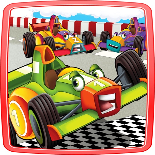 Cartoon Car Racing In Summer icon