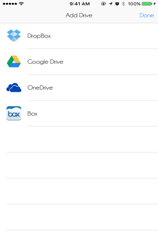Cloud Music Player - for Dropbox, GoogleDrive, OnDrive, Box and Youtube screenshot 2