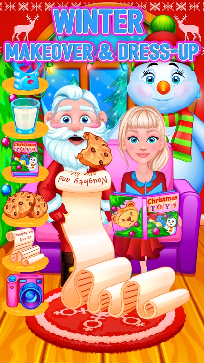 Crazy Christmas Party - Kids Dressup & Salon Games screenshot-4