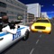 Police car chase is thrilling chasing and shooting of street robbers and criminals