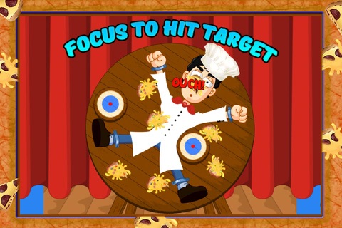 Pizza Dart Wheel Attack – Aim at target & hit it screenshot 3