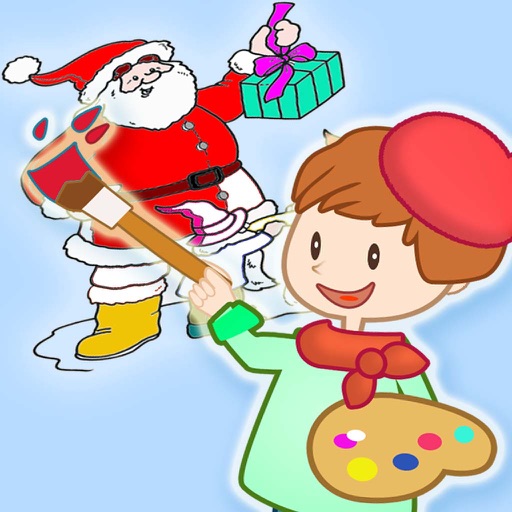 Coloring Book For Kindergarten & Preschool — Free Finger Painting & Doodle For Christmas icon