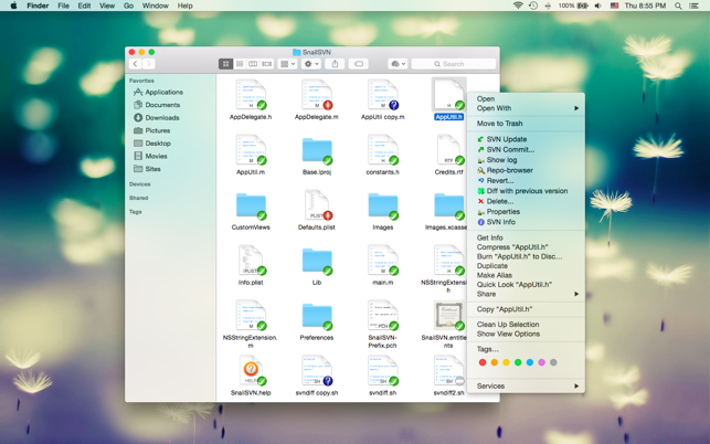 Snailsvn Lite Svn For Finder En Mac App Store