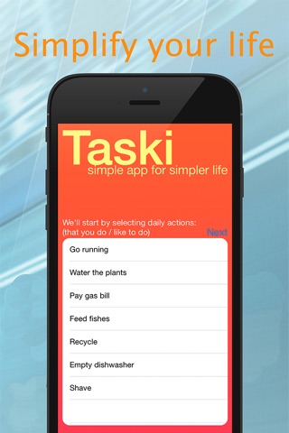 Taski screenshot 2