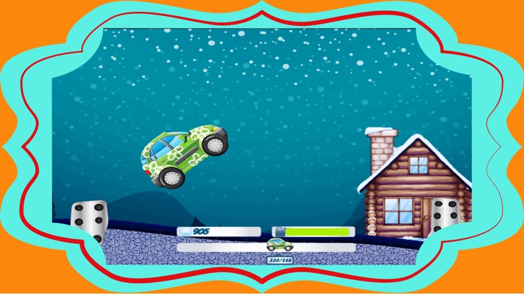 Cartoon Car Driving In Winter screenshot-3