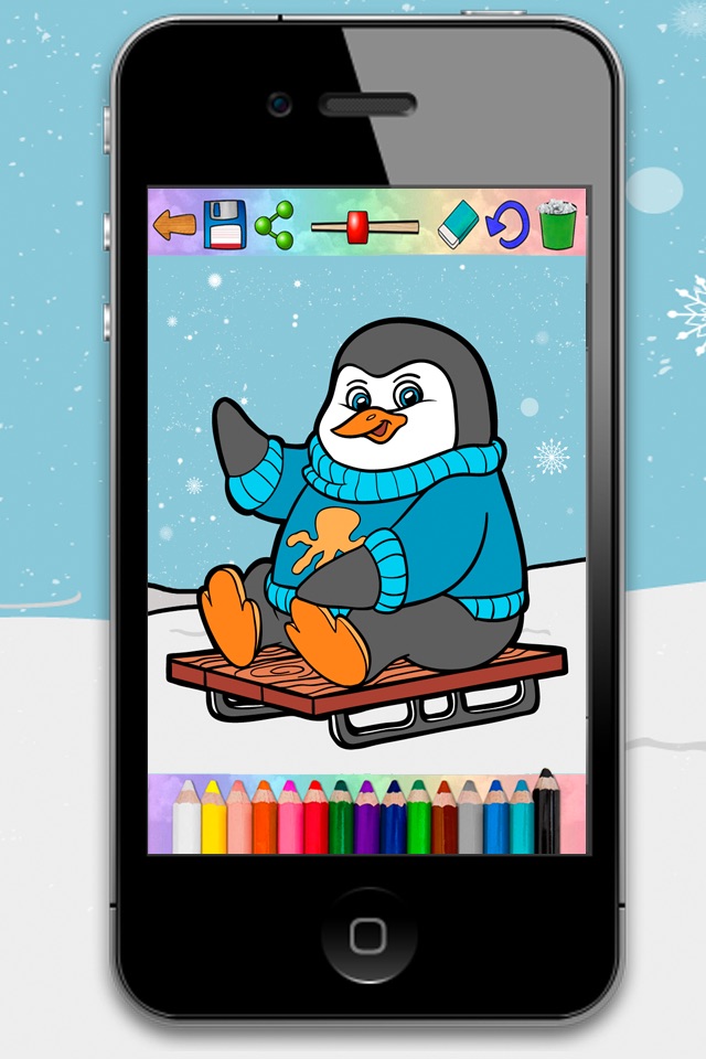 Pinta pinguinos mágico – colorear pingüino y  pintar pingüinos screenshot 2