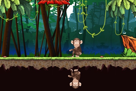 Banana Monkey Jump HD- A Best Fun addictive dodge rocks jumping game experience screenshot 2