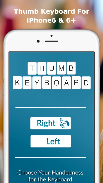 Thumb Keyboard - Single Thumb Keyboard to easy typing