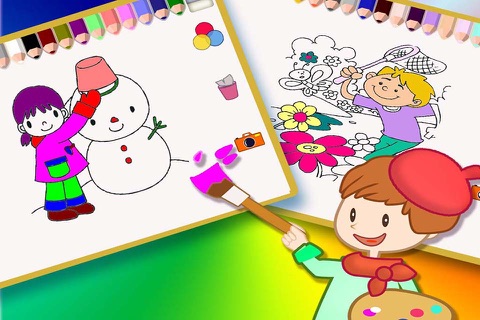 ABC Colouring Book 14 - Painting for the scences in four seasons screenshot 2