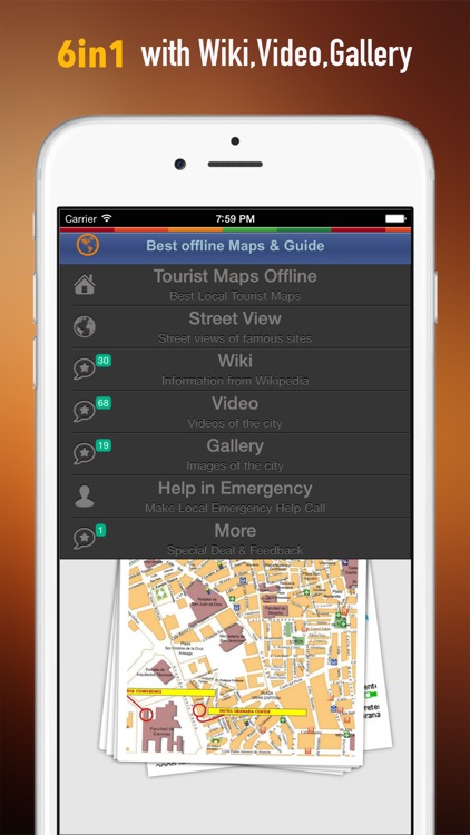 Granada Tour Guide: Best Offline Maps with Street View and Emergency Help Info