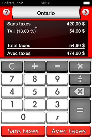 Sales Tax Canada Calculator + screenshot 2