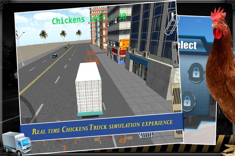 Grand Chicken Run Journey: Fast truck driver 3D screenshot 4