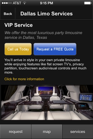 Dallas Limo Service Mobile screenshot 4