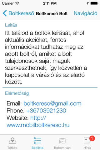 Boltkereső screenshot 4